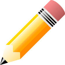 Pencil icon used as a bulleted item